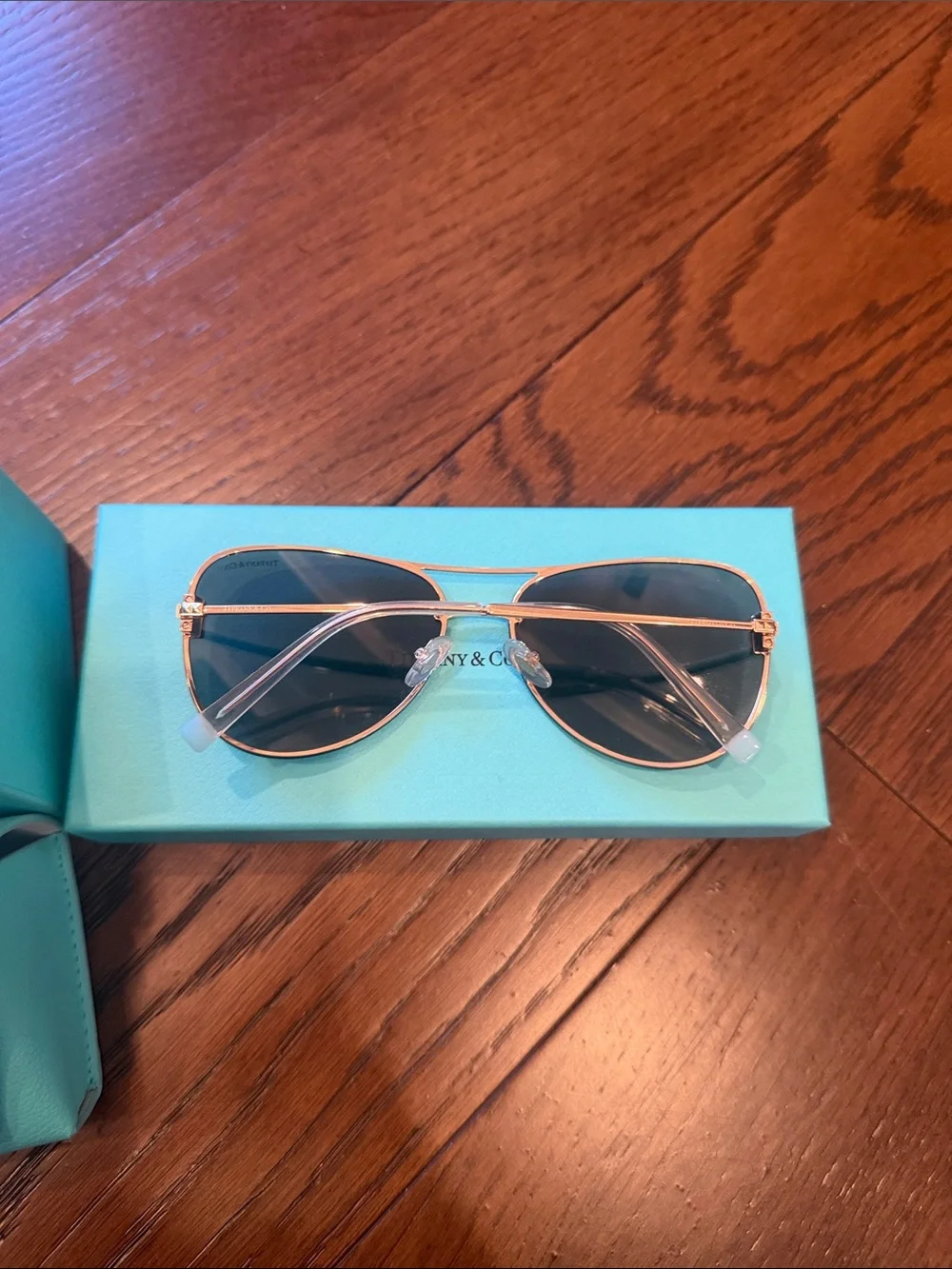 Tiffany & Co. Women's Aviator Sunglasses - Brown Gradient Lenses. Never worn. - Picture 3 of 3